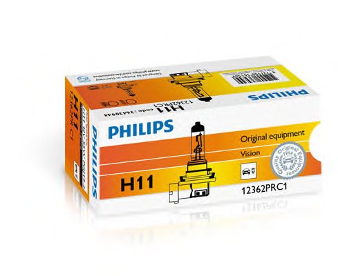 Автолампа Philips Н11 55W +30% Vision