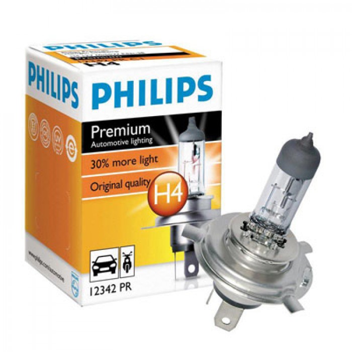 Автолампа Philips Н4 60/55W +30% PREMIUM