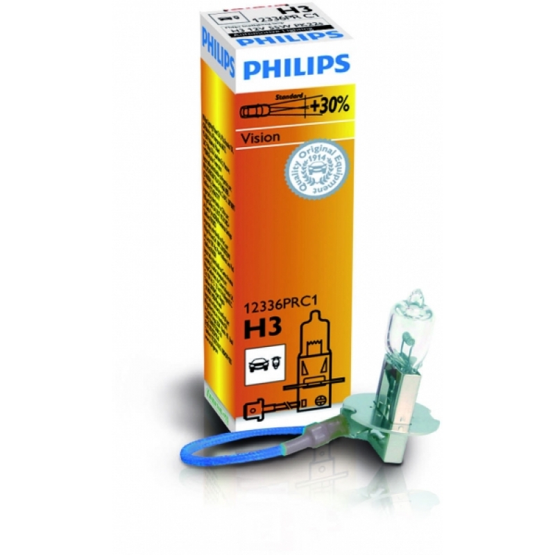 Автолампа Philips Н3 55W +30% PREMIUM