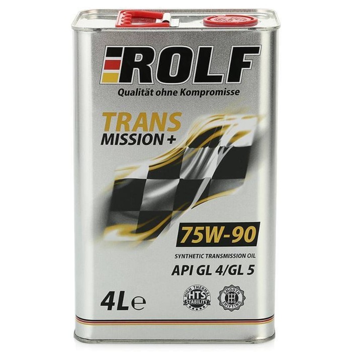 -Масло трансмиссионное ROLF (75W90) (API GL-4/5) 4л. (Transmission plus)