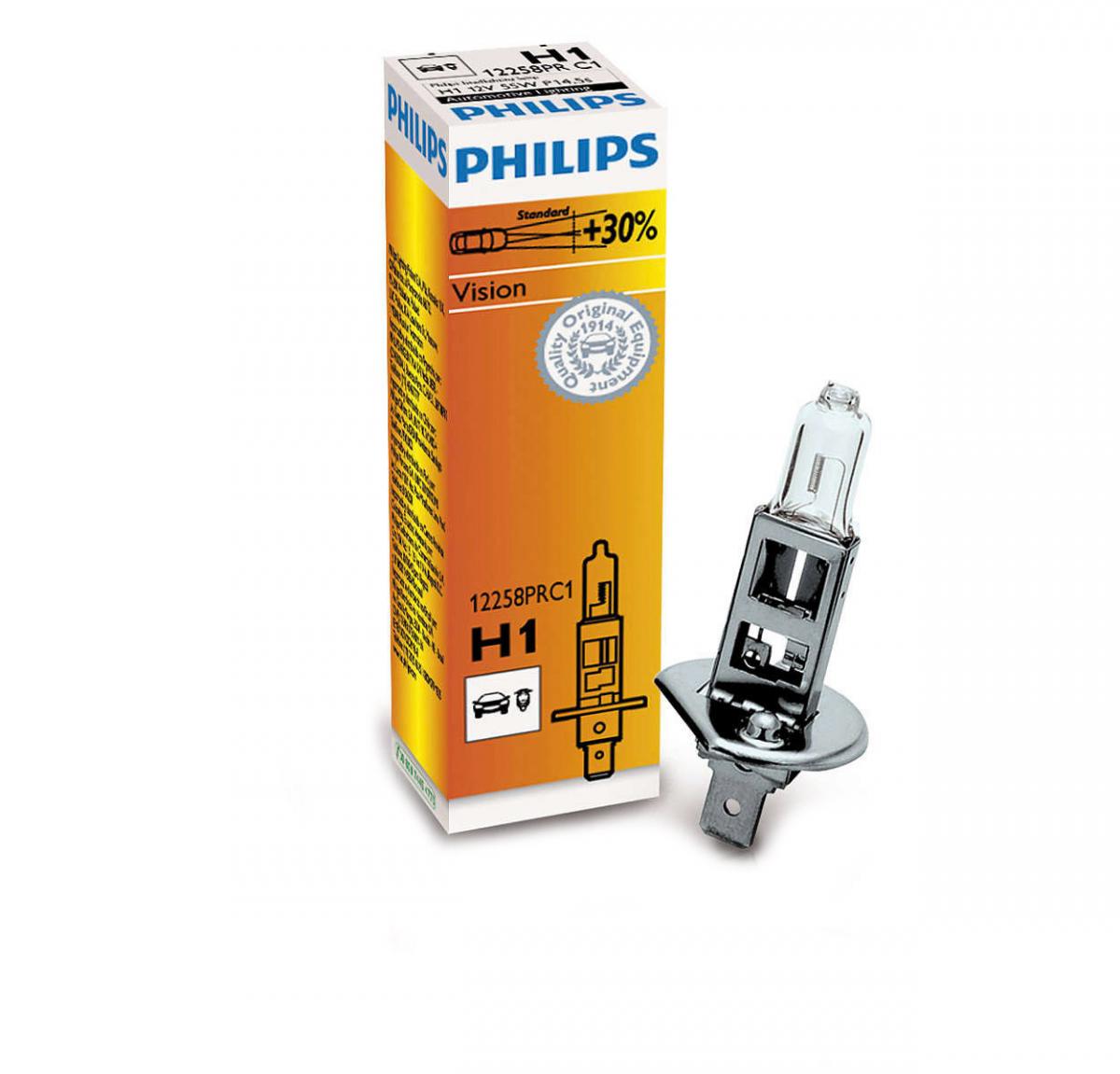 Автолампа Philips Н1 55W +30% PREMIUM