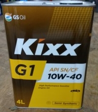 -Масло моторное Kixx G1 SN 10W-40 4L (мет. канистра)